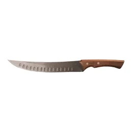 TRAMONTINA Churasco Black 10" Butcher Knife Stainless Steel Wood Handle FSC Cert