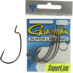 Gamakatsu Worm EWG Heavy Duty Offset Fishing Hooks Sizes 2/0 to 6/0
