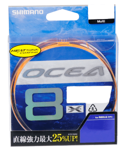 Shimano Ocea 8 PE Braided 8 Carrier Fishing Line 30lb to 139lb - PE 5-89lb x 400m