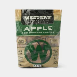 Western BBQ Apple Wood Smoker Chunks Smoking Outdoors Barbecue Timber