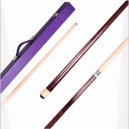 Dyed Maple Pool Snooker Billiard Cue Stick Purple 9.5mm Tip + Purple Case