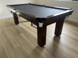 NPC Pool Table 7ft Classic Walnut with Satin Brackets and Square Legs