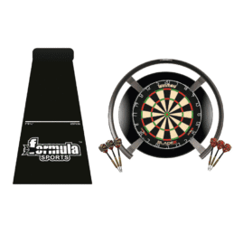 Target Darts OMNI, Winmau Blade 6 Dart Board, Black Surround, Dart Mat + Darts