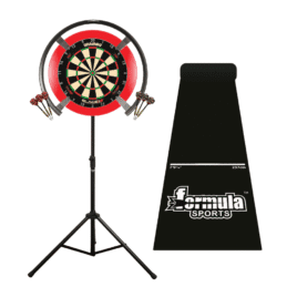 Target OMNI, Winmau Blade 6 Triple Core Dart Board, Red Surround, Mat, Stand + Darts