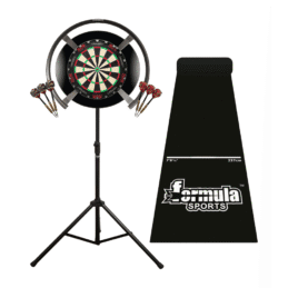 Target Darts OMNI, TOR Dart Board, Black Surround, Dart Mat, Stand + Darts