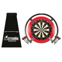 Target Darts OMNI, TOR Dart Board, Red Surround, Dart Mat + Darts