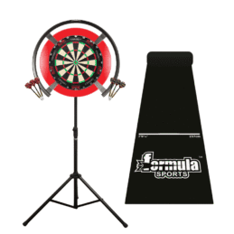 Target Darts OMNI, TOR Dart Board, Red Surround, Dart Mat, Stand + Darts