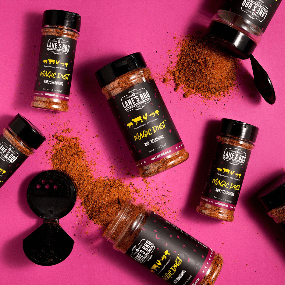 Lane's Magic Dust Pit Master Size BBQ Rub Seasoning 331gm - Image 4