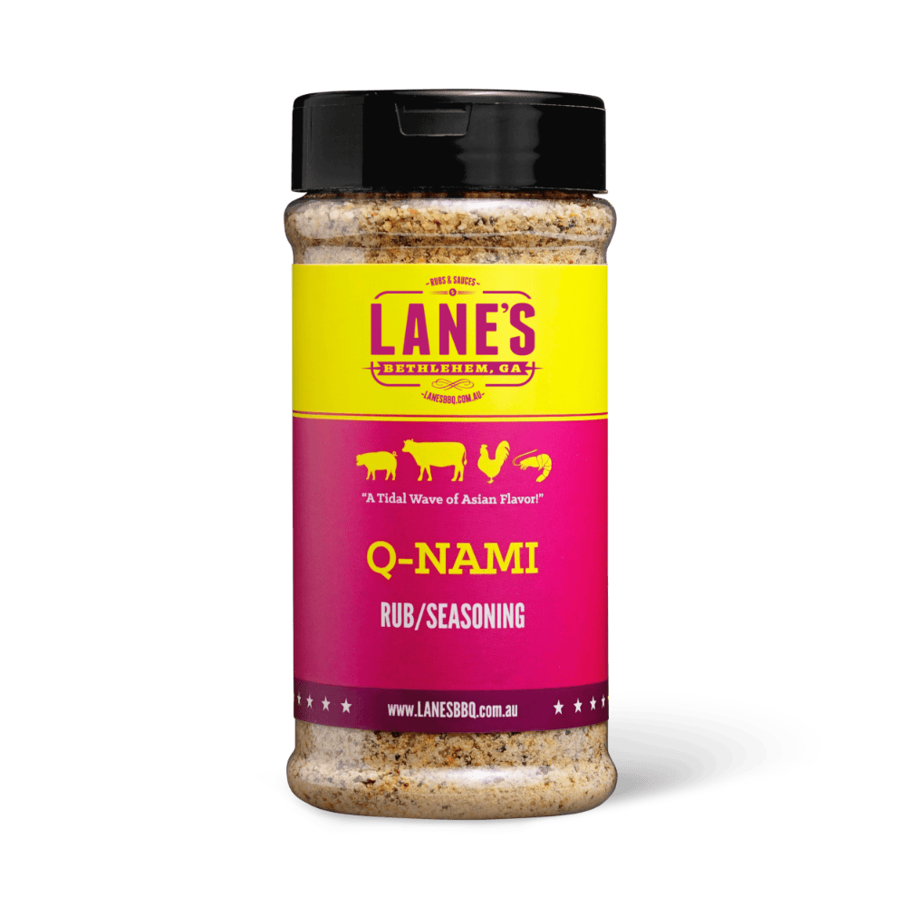 Lane's Q-Nami Pit Master Size BBQ Rub Seasoning 357gm 1 Lane's Q-Nami Pit Master Size BBQ Rub Seasoning 357gm