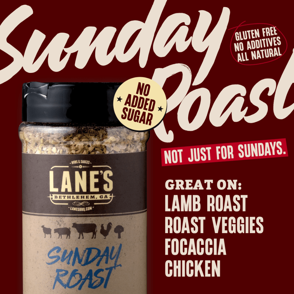 Lane's Sunday Roast Pit Master Size BBQ Rub Seasoning 226gm 3 Lane's Sunday Roast Pit Master Size BBQ Rub Seasoning 226gm - Image 3
