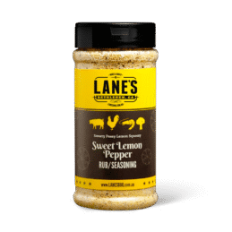 Lane's Sweet Lemon Pepper Pit Master Size BBQ Rub Seasoning 360gm