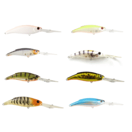 Atomic Hardz Fishing Lure Shiner 75mm Double Deep Distinct Wobble and Roll