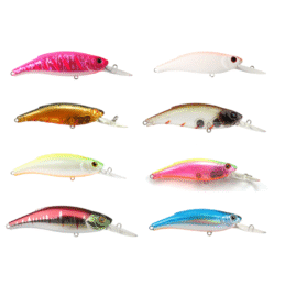 Atomic Hardz Fishing Lure Shiner 75mm Mid Distinct Wobble and Roll Action