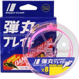 MajorCraft Dangan Fishing Braid X4 150m Egi Pink UltraStrong Polyethylene Fibres