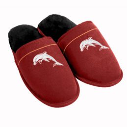 Redcliffe Dolphins NRL Logo Warm Winter Slippers - Large