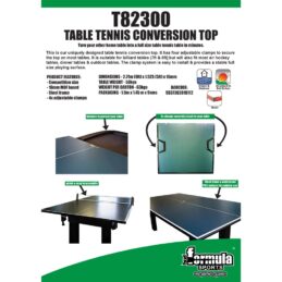 Table Tennis Ping Pong Top Attachment for Pool Snooker Billiard Tables