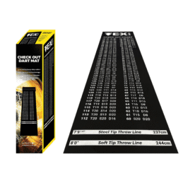 Tex Darts Check Out Heavy Duty Rubber Dart Dartboard Mat