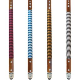 Nylon Wound Grip Timber Pool Snooker Billiard Table Cue Set of 4