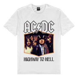 ACDC Highway To Hell Tee White T-Shirt