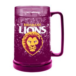 Brisbane Lions AFL Aussie Rules Coloured Ezy Freeze Beer Stein Frosty Mug Cup