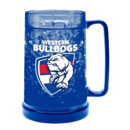 Western Bulldogs AFL Aussie Rules Coloured Ezy Freeze Beer Stein Frosty Mug Cup