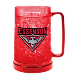 Essendon Bombers AFL Aussie Rules Coloured Ezy Freeze Beer Stein Frosty Mug Cup