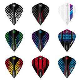 Winmau Dart Flights Prism Translucent Zeta Kite 100 micron Set of 3