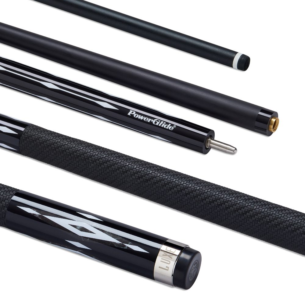 PowerGlide Luxe 2 Piece Carbon Composite Pool Snooker Billiard Cue