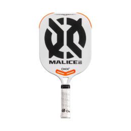ONIX Pickleball Paddle Malice White Double Bridge Open Throat 16mm MAX Control