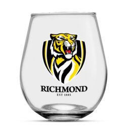 Richmond Tigers AFL 550ml Globe Drink Glass
