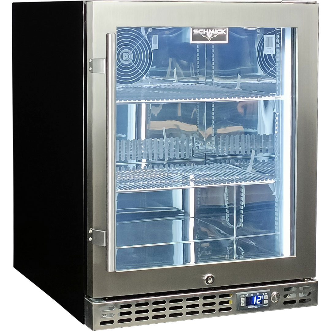 Schmick Quiet Running Front Venting Under Bench Heated Glass Door Bar Fridge - Image 10