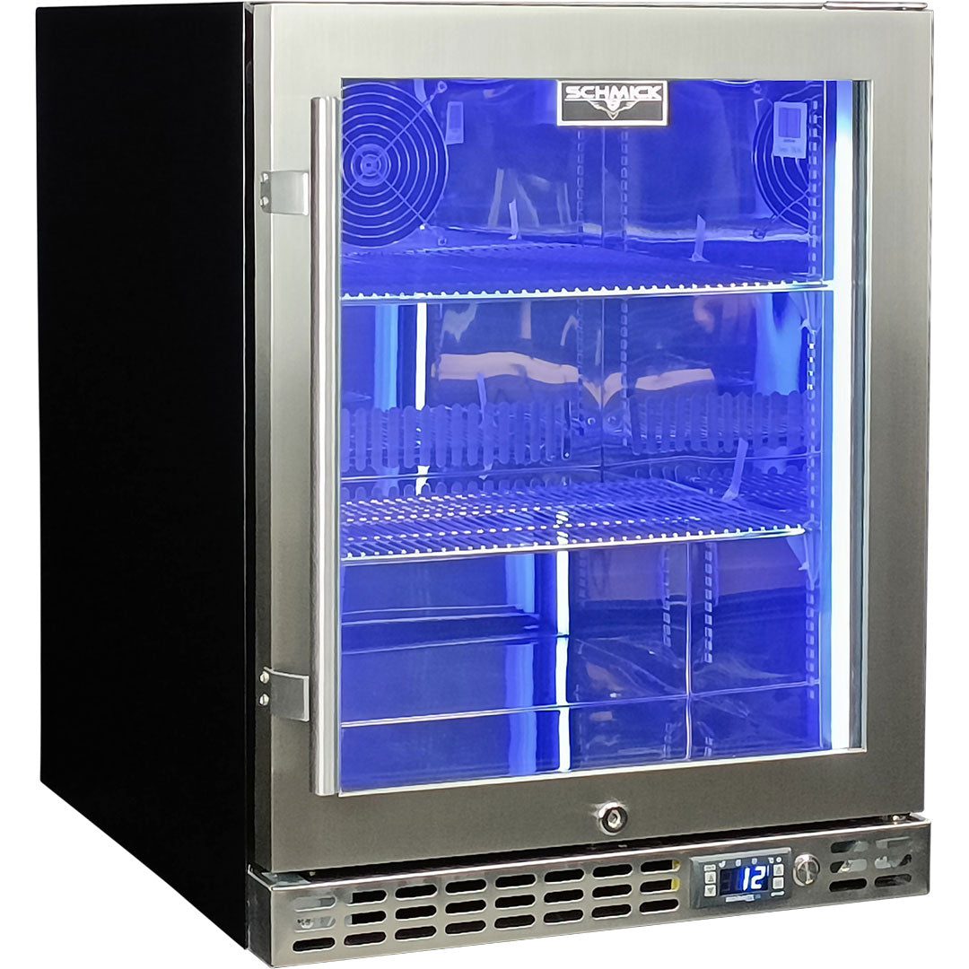 Schmick Quiet Running Front Venting Under Bench Heated Glass Door Bar Fridge - Image 7
