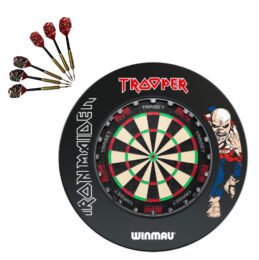 Target Darts TOR Dart Board + Winmau Trooper Surround + Darts Set