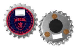 Melbourne Demons AFL 3 in 1 Steel Bottle Opener Gadget Fridge Magnet
