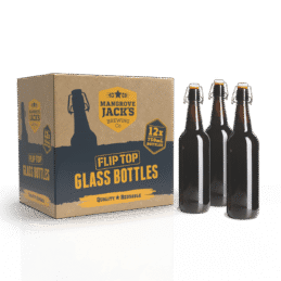 Mangrove Jacks Heavy Duty Amber Flip Top Grolsch style Bottle 750ml 12 Pack