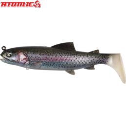 Atomic Real Baitz Soft Fishing Lure Rainbow Trout 180mm Pre Rigged and Weighted