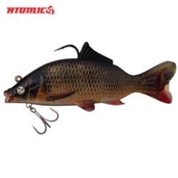 Atomic Real Baitz Soft Fishing Lure Carp 200mm Pre Rigged and Weighted