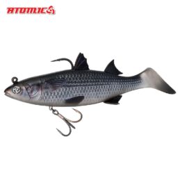 Atomic Real Baitz Soft Fishing Lure Bully Mullet Pre Rigged and Weighted