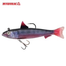 Atomic Real Baitz Soft Fishing Lure Red Bait Pre Rigged and Weighted