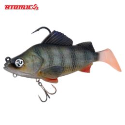 Atomic Real Baitz Soft Fishing Lure Redfin 150mm Pre Rigged and Weighted
