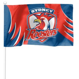 Sydney Roosters Licensed NRL KIDS Pole Game Day Flag Banner