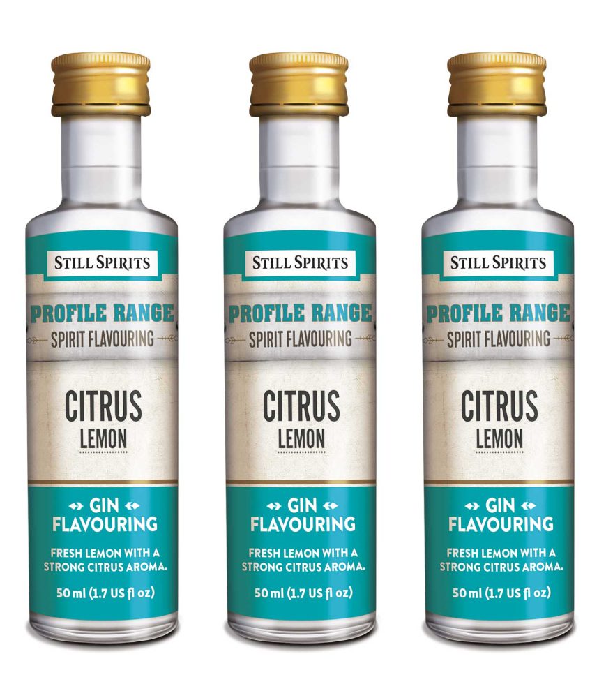 Still Spirits Profiles Gin Citrus - Lemon 3 PK Home Brew Flavouring Essence 1 Still Spirits Profiles Gin Citrus - Lemon 3 PK Home Brew Flavouring Essence