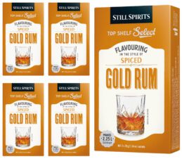 Still Spirits Top Shelf Select Spiced Gold Rum Essence 5 PK Home Brew Distilling