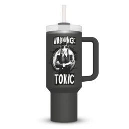 Wednesday Addams Drink Tumbler Cup with Straw 40oz TOXIC Style