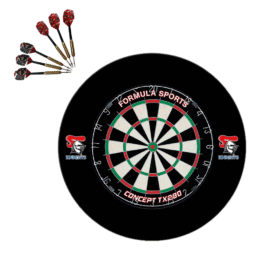TX290 Bristle Dartboard + Newcastle Knights NRL Surround + Darts Set