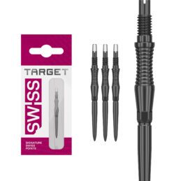 Target Darts Signature Swiss Point RST Black Radial Groove Grip