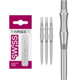 Target Darts Signature Swiss Point RST Silver Radial Groove Grip