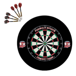 TX290 Bristle Dartboard + Sydney Roosters NRL Surround + Darts Set