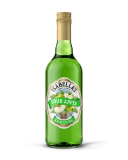 Isabella's Sour Apple Cordial Flavouring Cocktails 700ml