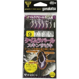Gamakatsu Live Bait Fishing Jig Sabiki S150 Keimura Pearl Skin Sz 9